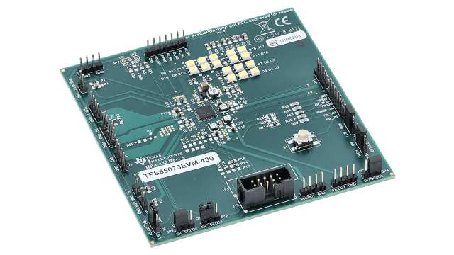 TPS65073EVM-430 Evaluation Module for TPS65073 5-Channel Power Management IC angled board image