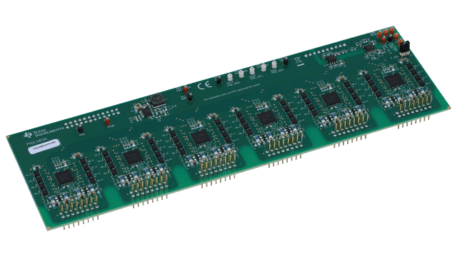TPS23881EVM-083 适用于 24 端口 PSE 系统的 IEEE 802.3bt 就绪型 PSE 子卡 angled board image