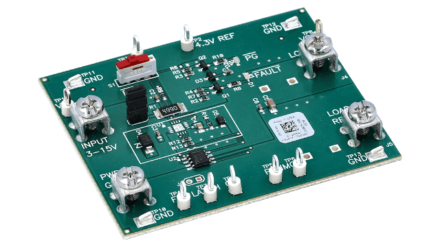TPS2421-1EVM-02 TPS2421-1 Hot Swap Controller Evaluation Module angled board image