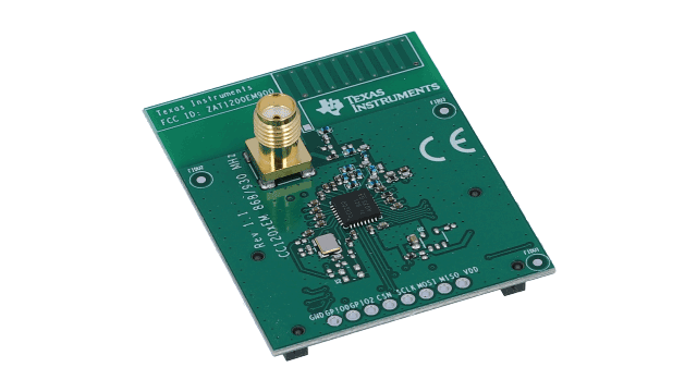 CC1200EMK-868-930 CC1200 Evaluation Module Kit 868-930 MHz angled board image