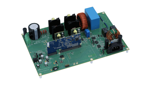 TIEVM-HV-1PH-DCAC Single phase inverter development kit with voltage source and grid connected modes angled board image