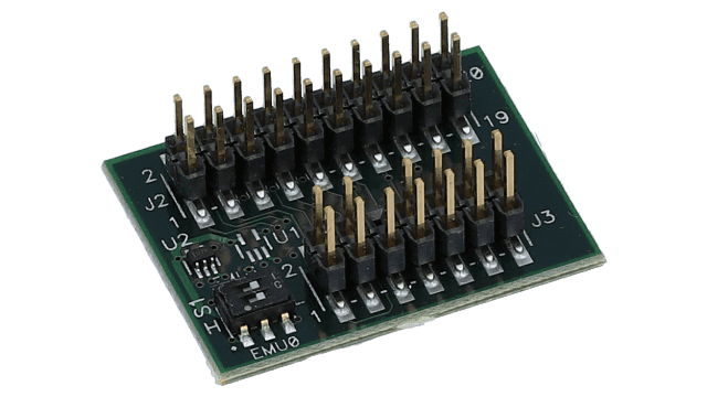 TMDSADPEMU-20A Adaptive Clocking JTAG Emulator Adapters angled board image