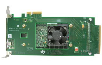TMDXEVMPCI AMC to PCIe Adapter Card top board image