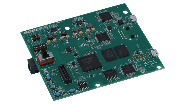 DCA1000EVM Real-time data-capture adapter for radar sensing evaluation module angled board image