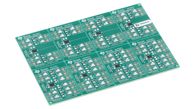 INA2180-2181EVM INA2180-2181 出力電流センス・アンプの評価ボード angled board image
