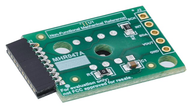 OPT3006EVM OPT3006 digital ambient light sensor (ALS) with high-precision human-eye response evaluation module angled board image