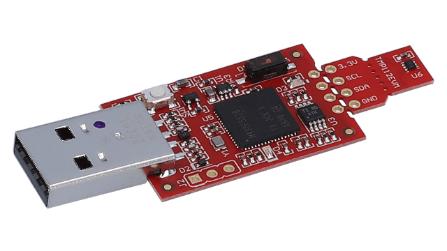 TMP112EVM <p>TMP112 high-precision, low-power, digital temperature sensor evaluation module</p> angled board image