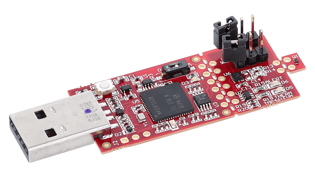 TMP461EVM TMP461 Temp Sensor Evaluation Module angled board image
