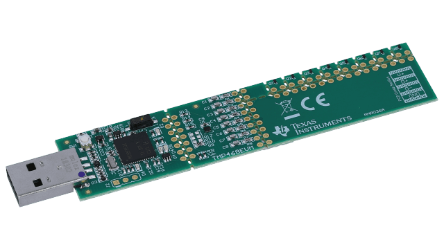 TMP468EVM TMP468EVM 8 チャネル・リモート / 1 チャネル・ローカル温度センサの評価ボード angled board image