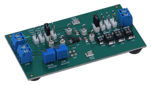 TPS2111AEVM-061 Evaluation module for the TPS2111A Power MUX angled board image