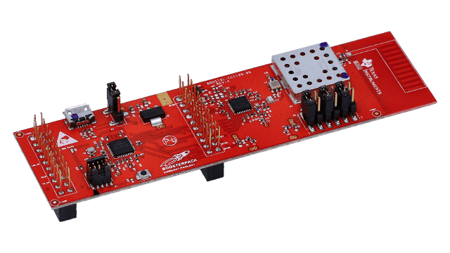 BOOSTXL-CC1120-90 BoosterPack for Applications from 902MHz to 928MHz angled board image