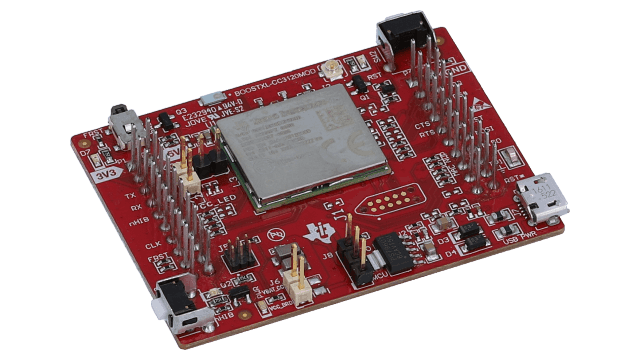 BOOSTXL-CC3120MOD SimpleLink&trade; Wi-Fi&reg; CC3120MOD Wireless Network processor BoosterPack&trade; Plug-in Module angled board image