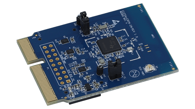 CC256XCQFN-EM CC2564C Dual-Mode Bluetooth&reg;-Controller – Evaluierungsmodul angled board image