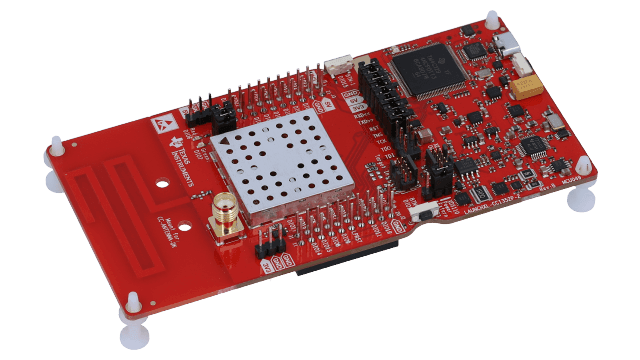 LAUNCHXL-CC1352P-2 CC1352P LaunchPad™ development kit for SimpleLink™ multi-band wireless MCU angled board image