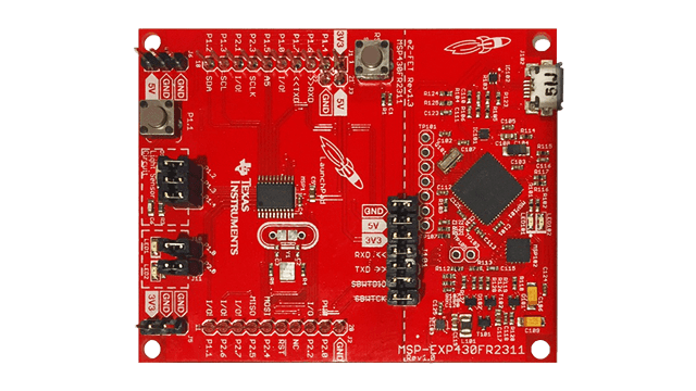MSP-EXP430FR2311 MSP430FR2311 LaunchPad™ development kit top board image