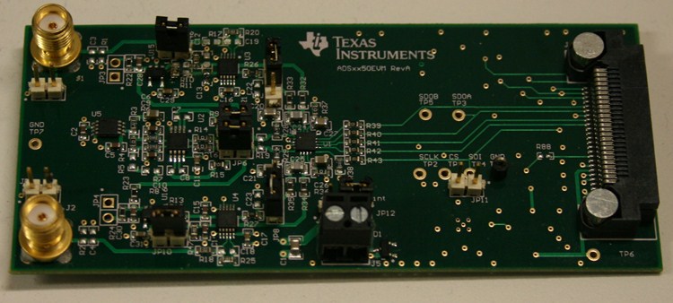 ADS8350EVM-PDK ADS8350 16-Bit Fully-Differential SAR ADC Evaluation Module Performance Development Kit (PDK) top board image