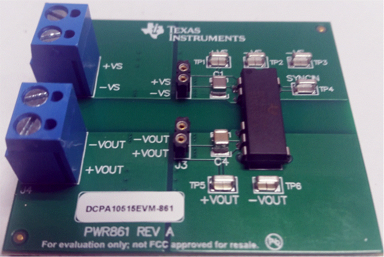 DCPA10515EVM-861 DCPA10515 1W Isolated Power Module EVM top board image