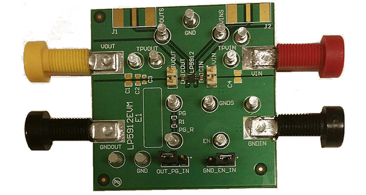LP5912DRV33EVM LP5912 evaluation module for 3.3-V, 500-mA, low-noise, low-IQ LDO voltage regulator in DRV package top board image