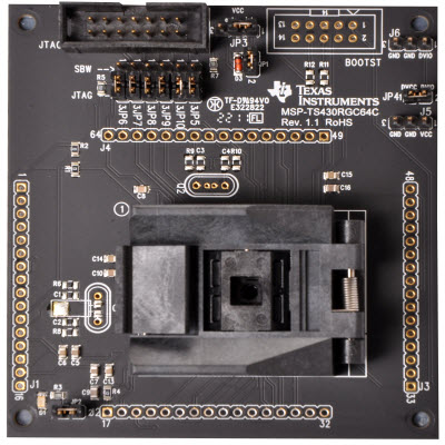 MSP-TS430RGC64C MSP430F52xx 64 ピン・ターゲット・ボードのみ top board image