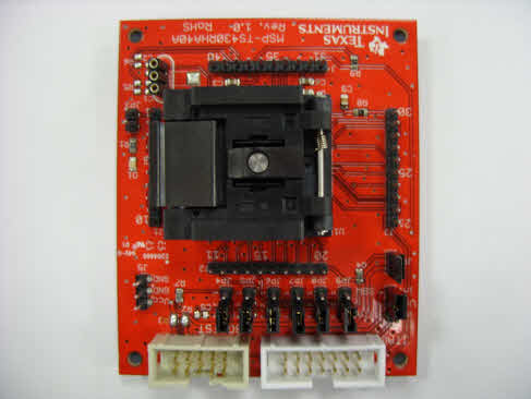 MSP-TS430RHA40A MSP-TS430RHA40A - MSP430FRxx FRAM MCU の 30 ピン・ターゲット開発ボード top board image
