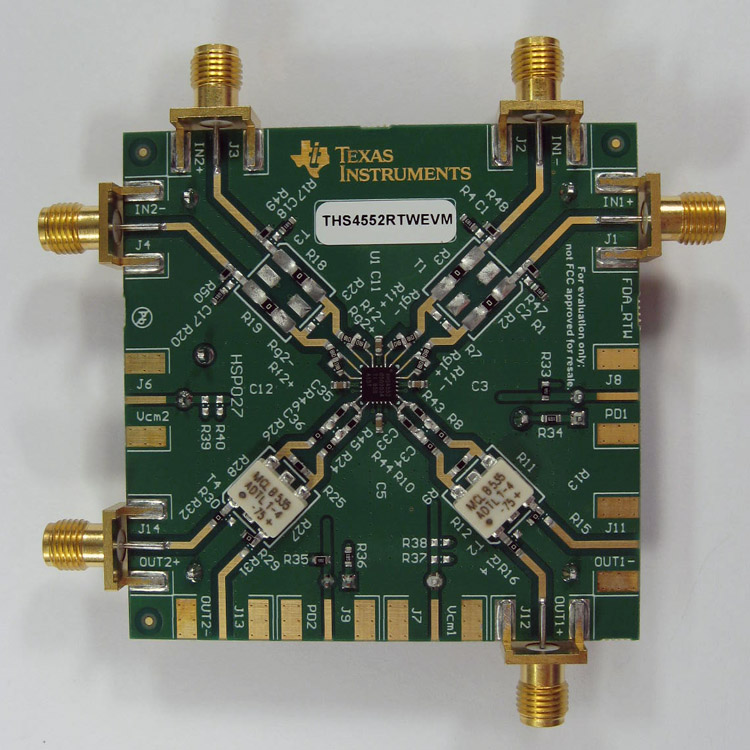 THS4552RTWEVM THS4552RTW Evaluation Module top board image