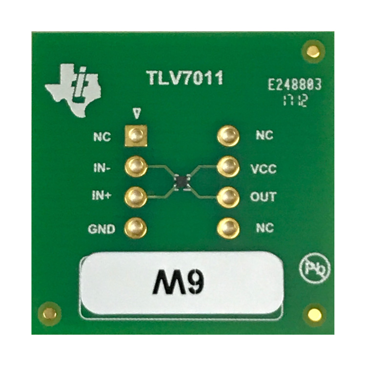 TLV7011-2-3-41EVM TLV7011 Micropower Comparator Dip Adaptor Evaluation Module top board image