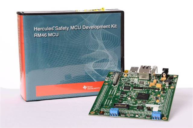 TMDXRM46HDK Kit de desarrollo Hercules RM46x top board image