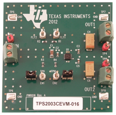 TPS2003CEVM-016 TPS2003C Evaluation Module top board image