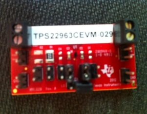 TPS22963CEVM-029 TPS22963CEVM-029 Ultra-Low Ron, 3-A Load Switch Evaluation Module top board image