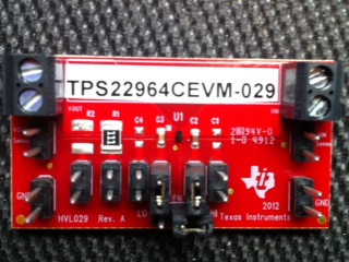 TPS22964CEVM-029 TPS22964C Load Switch Evaluation Module top board image