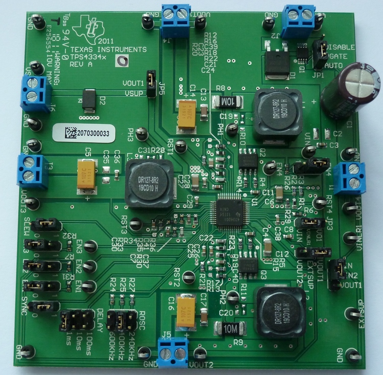 TPS43340EVM TPS43340 Evaluation Module top board image