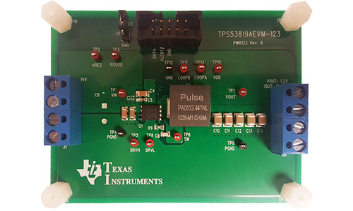 TPS53819AEVM-123 TPS53819A Evaluation Module top board image