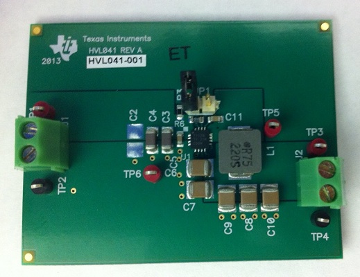 TPS57112EVM TPS57112EVM: 2.95V ～ 6V 入力、2A、2MHz、同期整流・降圧 SWIFT DCDC コンバータ評価基板 top board image