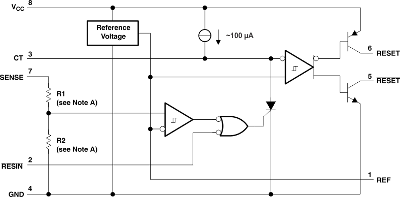 Dip-8 2x TL7705 Supply Voltage Supervisors