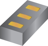CSD23285F5T -12-V, P channel NexFET™ power MOSFET, single LGA 0.8 mm x 1.5 mm, 35 mOhm, gate ESD protection | YJK | 3 | -55 to 150 package image