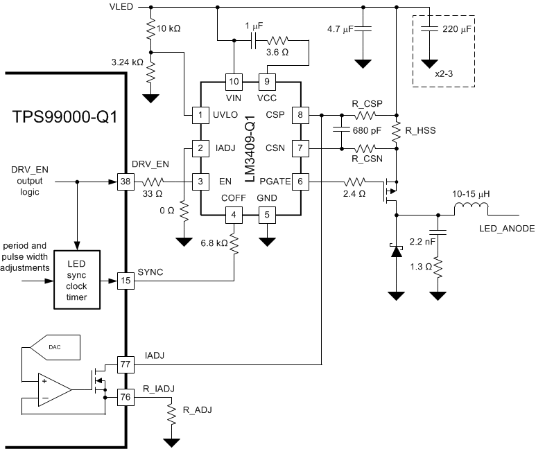 TPS99000-Q1 LM3409_Resistor_Selection3.gif