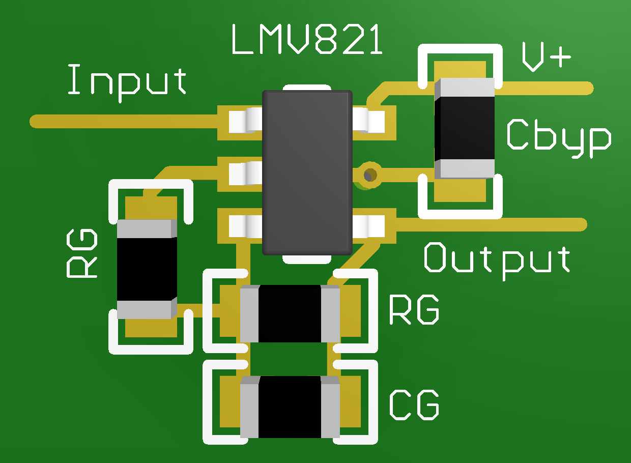 LMV821-N LMV822-N LMV822-N-Q1 LMV824-N LMV824-N-Q1 3D-Layout.png