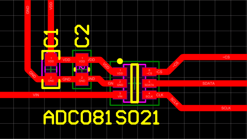 ADC081S021 DBV_Layout_snas308.gif