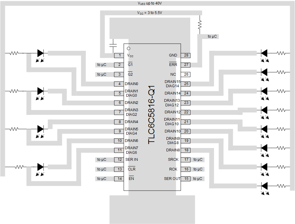 TLC6C5816-Q1 PCB-Layout-SLASEJ5.gif