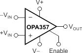 OPA357 OPA2357 OPA357_SBOS235_op_amp_diagram.gif