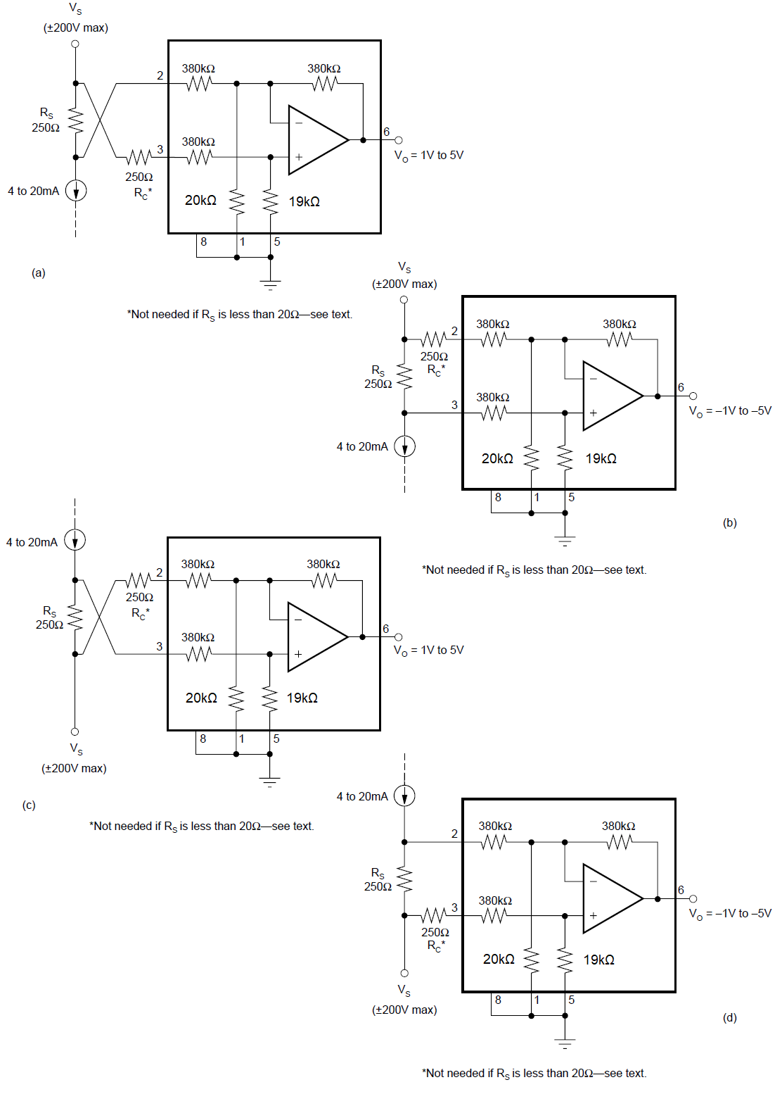 INA117 Current to Voltage
                    Converter