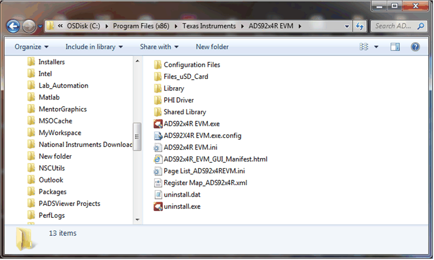  ADS9224REVM-PDK Folder
                    Post-Installation