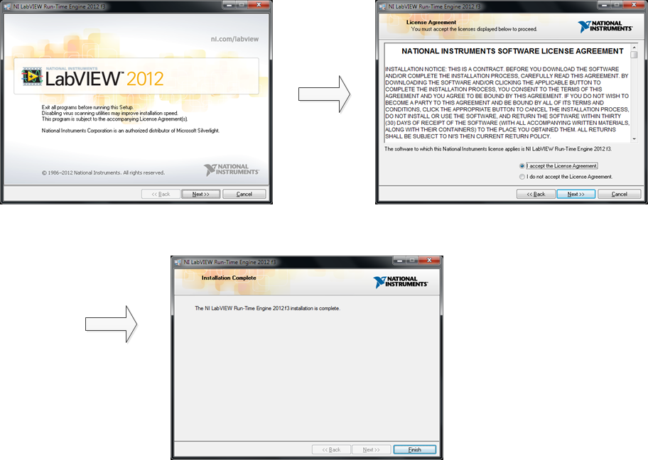 ADS1285EVM-PDK LabVIEW Run-Time Engine
                    Installation