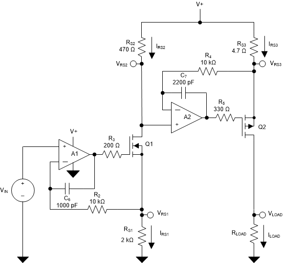 OPA333-Q1 High-Side-Voltage-to-Current-Converter.gif