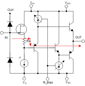 BUF802 Internal Schematic – BF
                            Mode