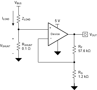 OPA4323 OPA323 OPA2323 OPA323 in a Low-Side,
                    Current-Sensing Application