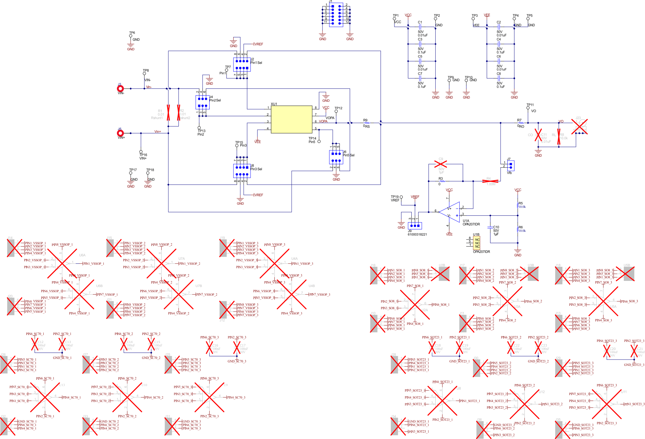  DIFFAMP-EVM Schematic