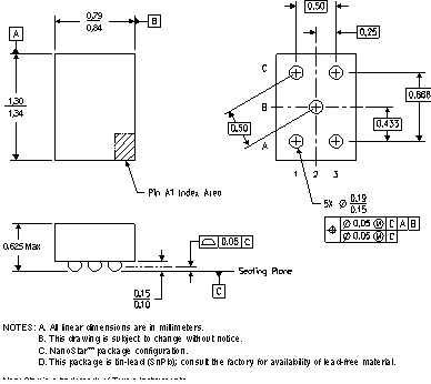 TPS730 Nanostar™ Wafer Chip Scale Package