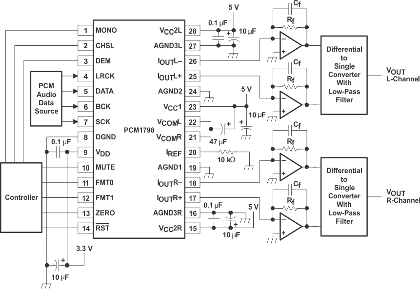PCM1798 typical_application_circuit_sles102.gif