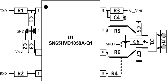 SN65HVD1050A-Q1 New_Layout_Example_SLLS888.gif